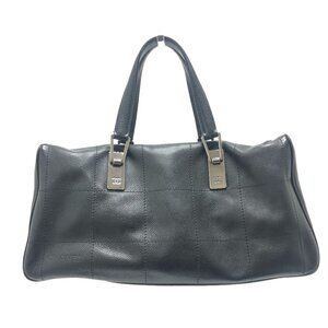 CHANEL Black Caviar Leather Boston Bag